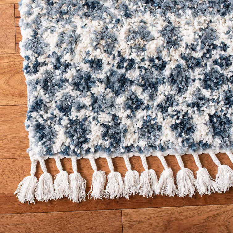 Union Rustic Andrighetti Performance Navy Blue/Gray Rug Wayfair